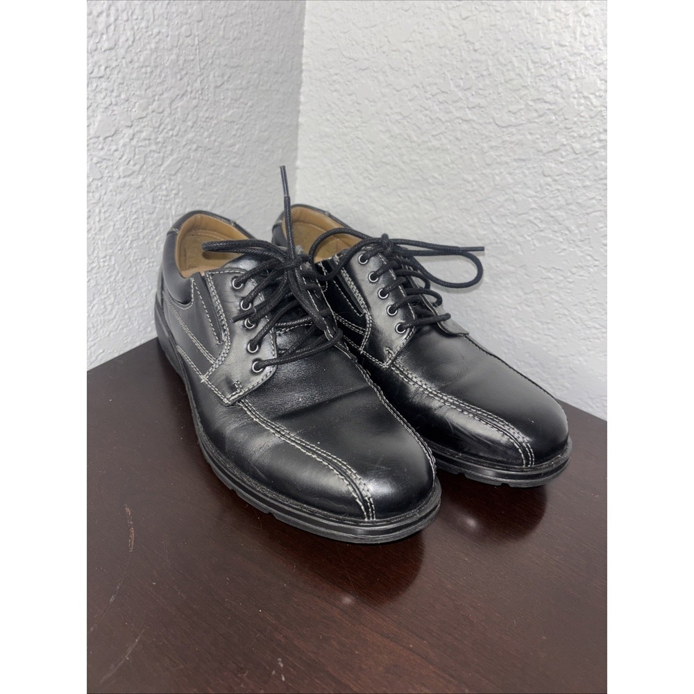 DOCKERS Men's Shoes ProStyle Leather Lace Up Oxford Dress 90-32774 Black Sz 7.5